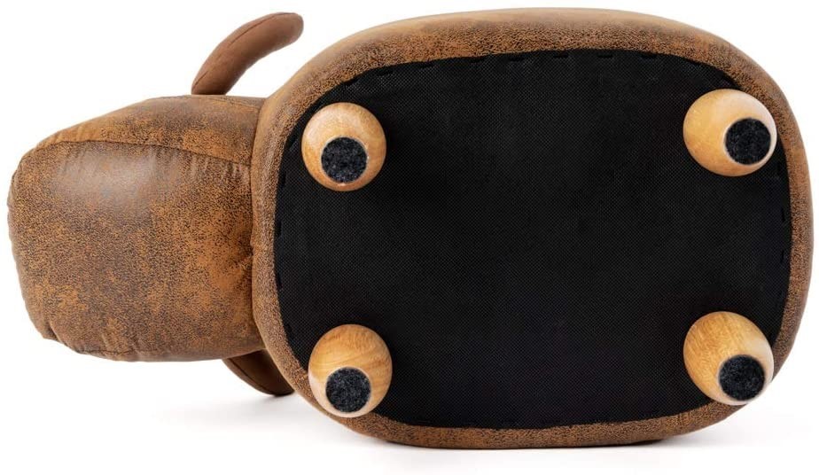 Acquista online Balvi Stool Pouf the Cow Brown faux leather with wooden legs code 26935 Balvi